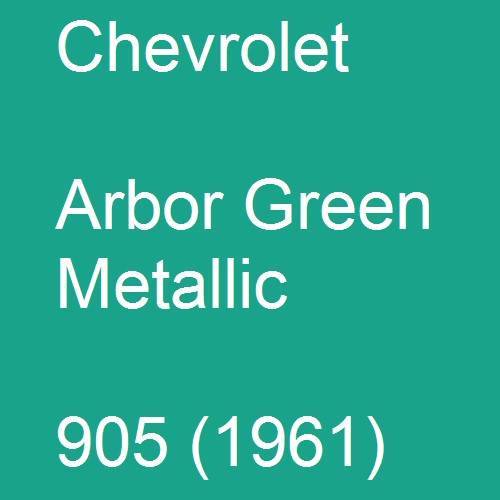 Chevrolet, Arbor Green Metallic, 905 (1961).